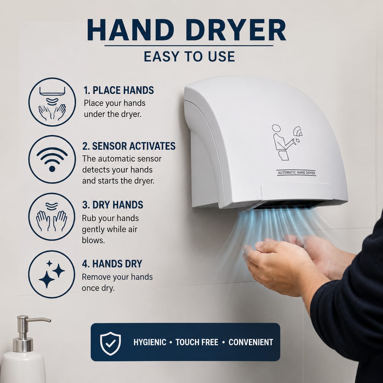 Plastic Automatic Hand Dryer